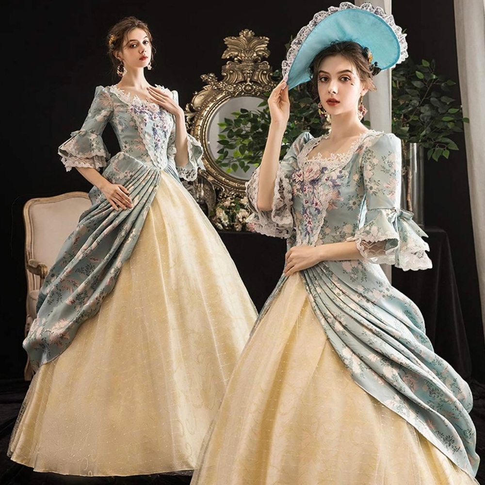 Plus Size Bridgerton Royal Masquerade Renaissance Costume Ball Gown Dress